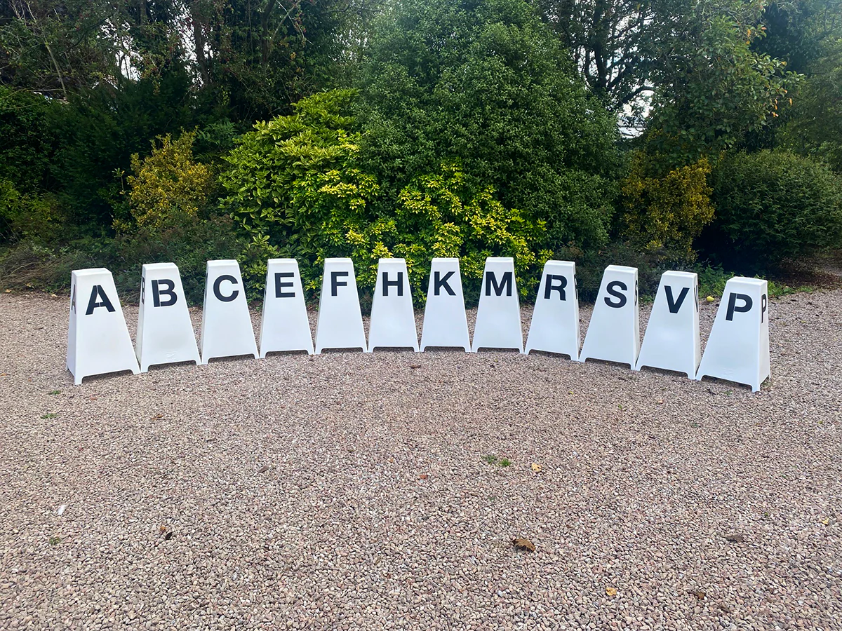 Dressage Tower Markers with Plant Pot Holder | Set of 12