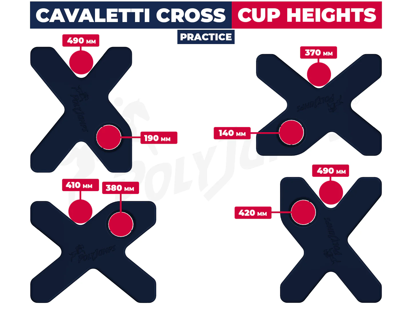 Cavaletti Cross (All Colours) | Pair - Image 4