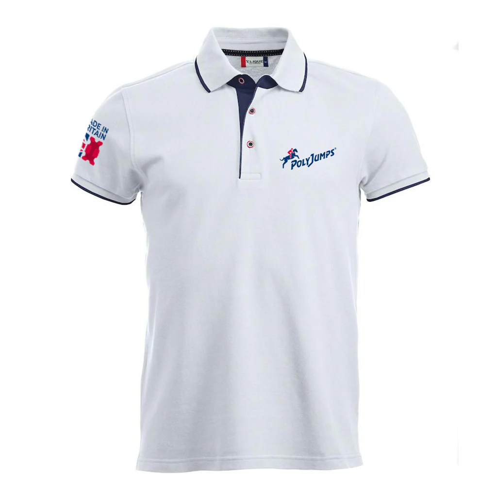 PolyJumps Polo Shirt | White - Image 2