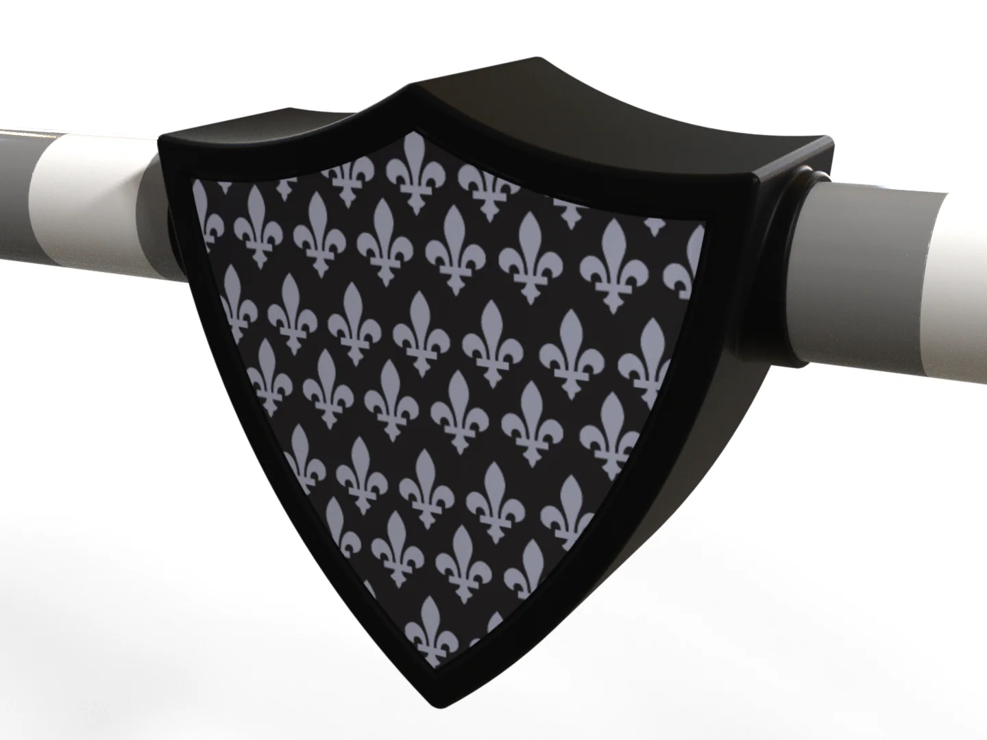 Recycled-Black Shield PolePendant | Single